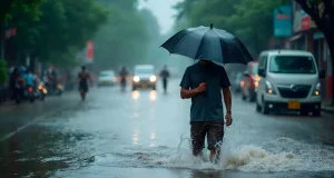qué hacer en una tromba de agua