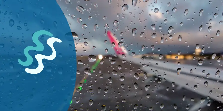 tromba de agua en carretera